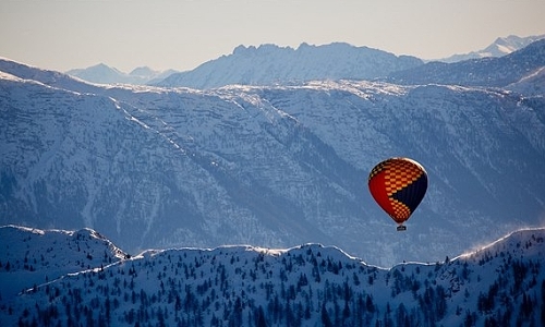 Alpy z balonu