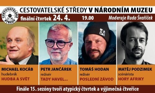 Matěj Podzimek, Tomáš Hodan, Petr Jančárek a Michael Kocáb