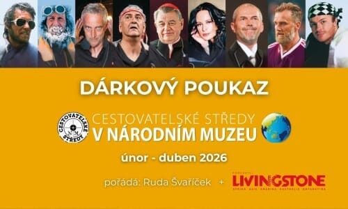 Dárkový poukaz na přednáškový cyklus Cestovatelské středy